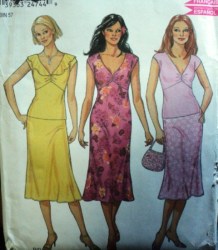 6065 SLVLSS EMPIRE V-DRESS,TOP,SKIRT PATTERN 6-16